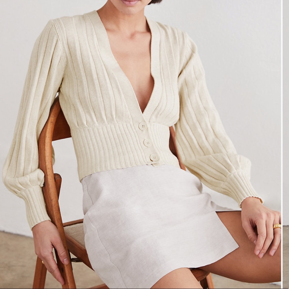 Wilfred Plunge Front Cardigan - Picture 2 of 6